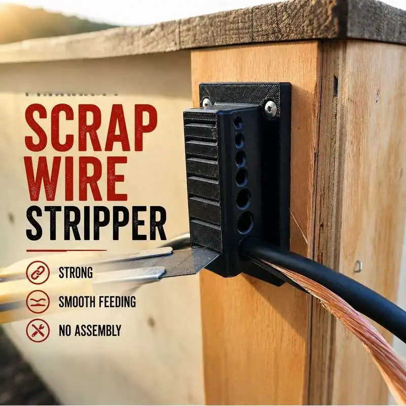 Wall Mount Wire Stripper Scrap Cable Peeling Tool Copper Wire Stripping Machine Workshop Accessory