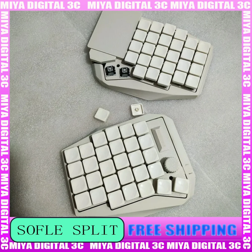 

Комплект разделенной клавиатуры Sofle Touchpad, проводной, однорежимный, большой, квадратный, с горячей заменой, RGB, на заказ для мыши, эргономики, геймеров, ПК