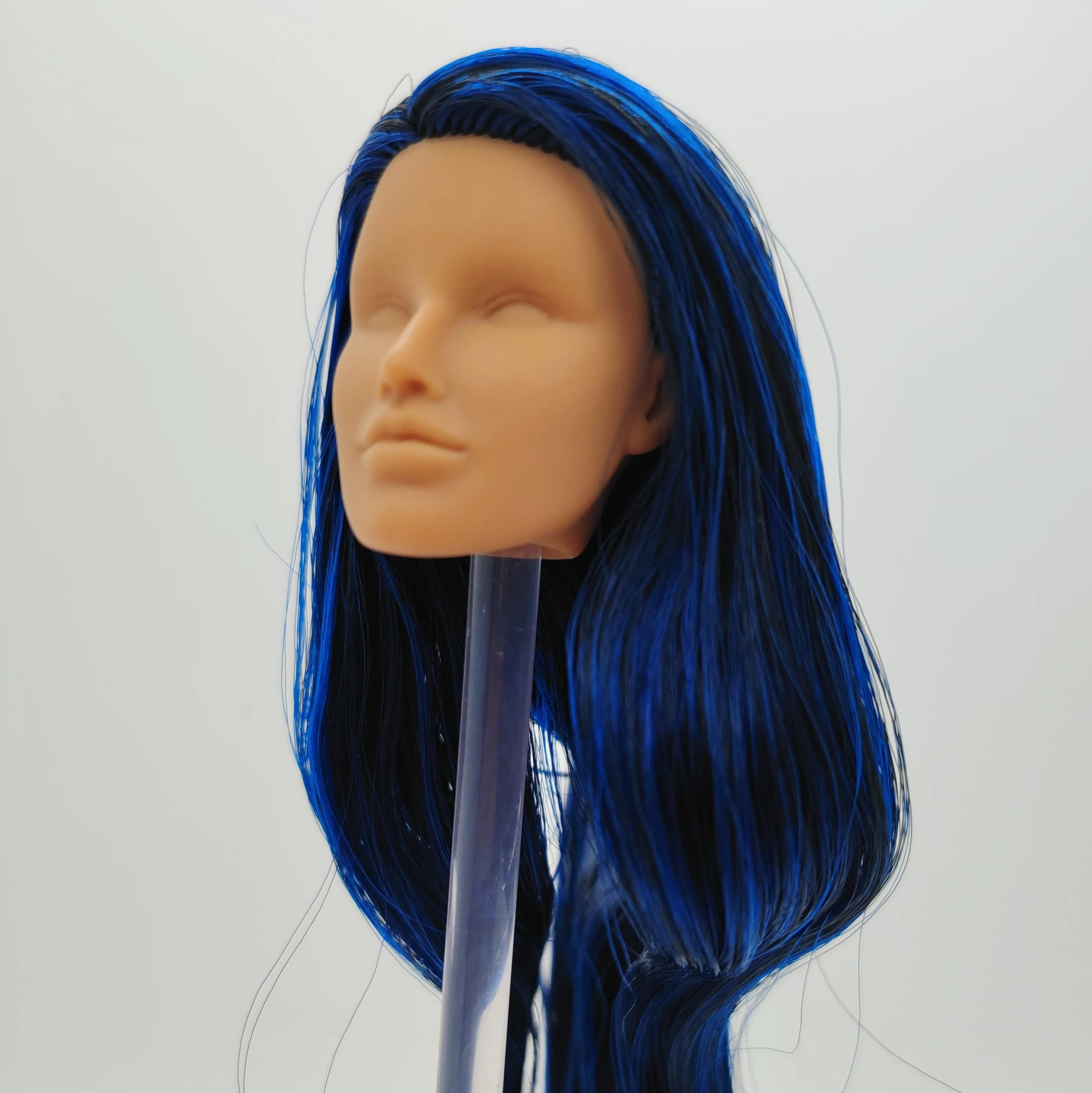 Fashion Royalty Color Infusion Laka Orion New Hispanic Skin Black Blue Hair 1/6 Scale Integrity Doll Blank Head