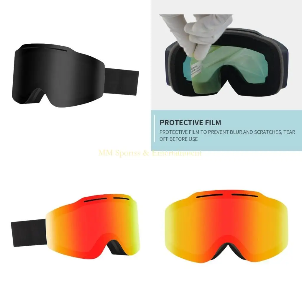 31BE แว่นตาสกีแว่นตาสโนว์บอร์ดแว่นตาสโนว์บอร์ดสองชั้นแว่นตาหิมะแว่นตาสกีป้องกันหมอกสำหรับกีฬากลางแจ้ง
