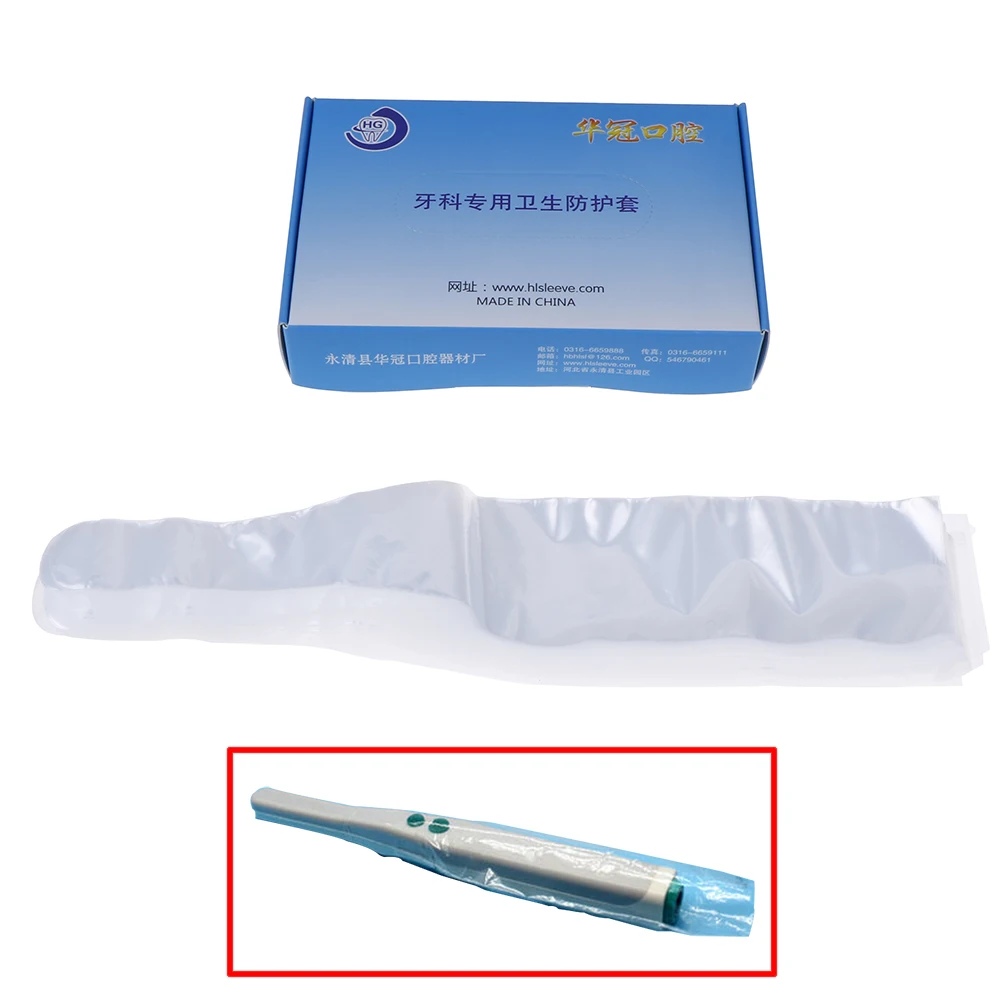 100Pcs Disposable Dental Ultrasonic Scaler Sleeve Bag Handle Protective Cover Sleeve Dental Product Dentist Material Dust Covers