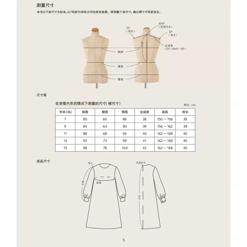 Detailed Clothing Pattern Textbook: Skirt Chapter Clothing Plate Making Sewing Tailor Handmade Costume Design Book