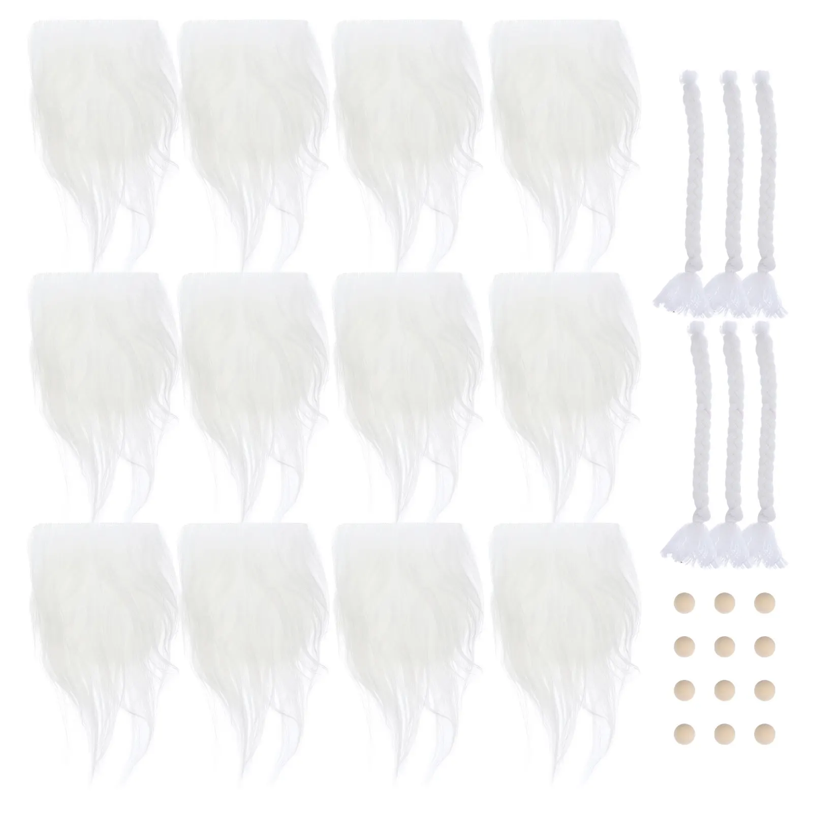 

Gnome Beards for Crafting Braids Decoration Decorations Short Wood Dad Christmas