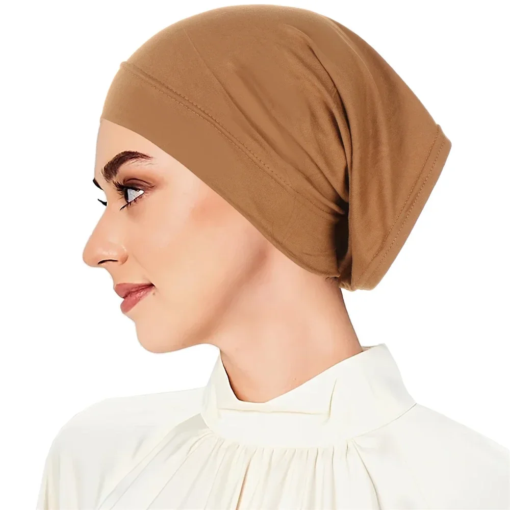 

Stretch Inner Hijab Hat Underscarf Women Muslim Tube Turban Bone Bonnet Ninja Cap Islam Headscarf Ramadan Instant Turbante Mujer