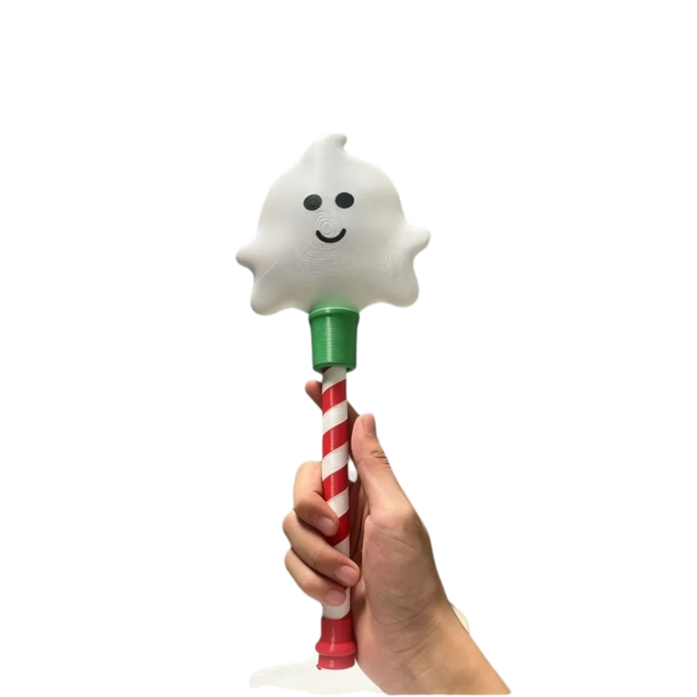 Touch Sensitive Halloween Magic Wand Pumpkin Design Party Decoration Touch Sensitive Wand Novelty Non-Contact Pumpkin Tap Wand