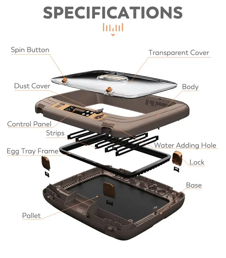 Design wide use 50 fully automatic small poultry egg incubator