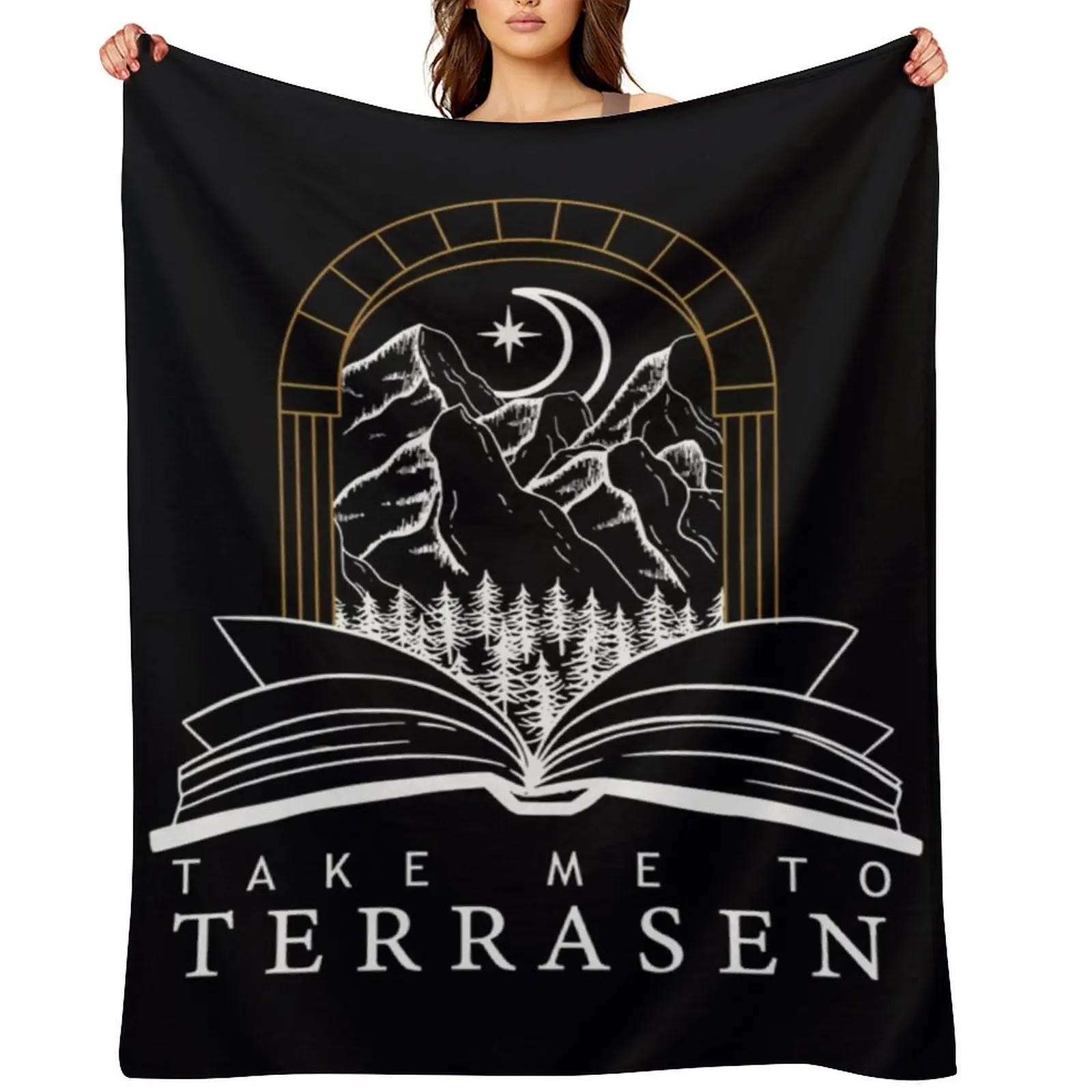 Take Me To Terrasen - Throne of Glass \t Throw Blanket Giant Sofa Flannel Fabric Personalized Gift heavy to sleep Blankets