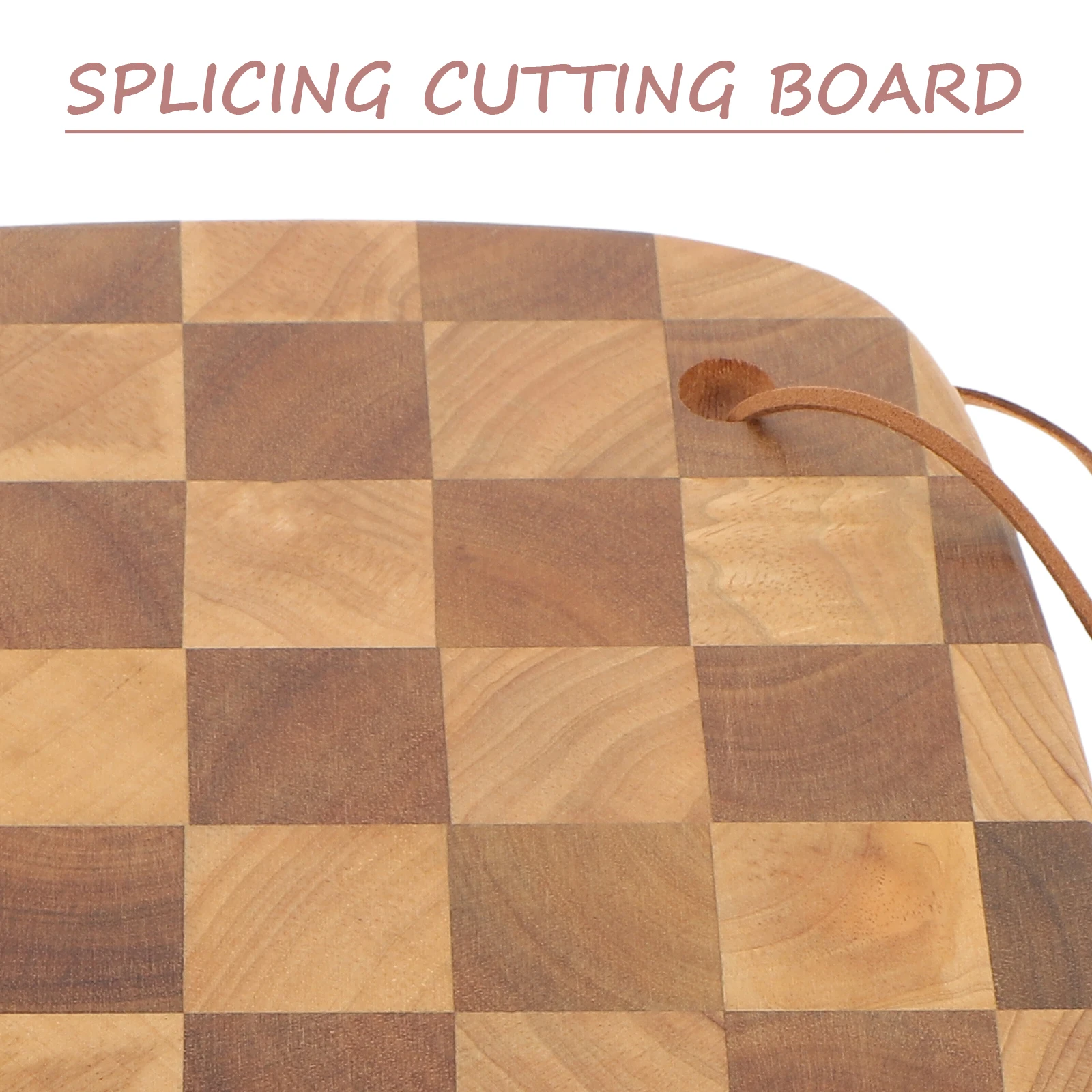 

1pc Kitchen Cutting Board Wood Sturdy Household Wooden Board For Meat Fruit Vegetable Meal Prep Serving Bbq