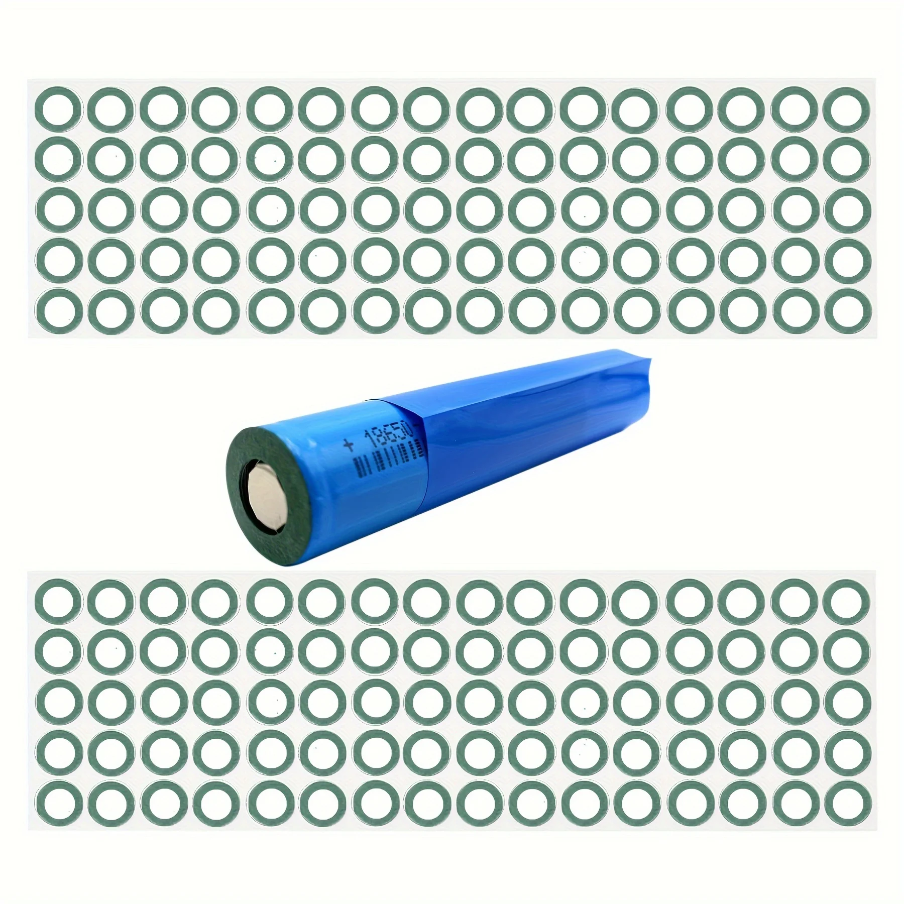 2500 قطعة 18650 بطارية ذاتية اللصق جوفاء الورق المقوى العازلة طوقا العزل الكهربائي وسادة خواتم