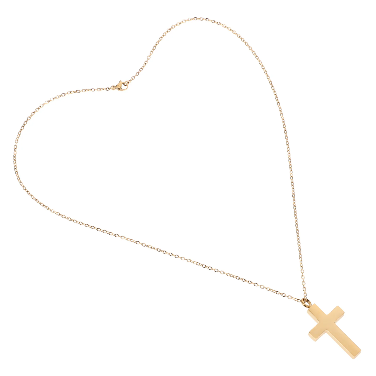 

Urn Necklace for Ashes Cross Design Cremation Jewelry Smooth Finish Ashes Holder Lightweight Comfortable Wear for Loved Ones