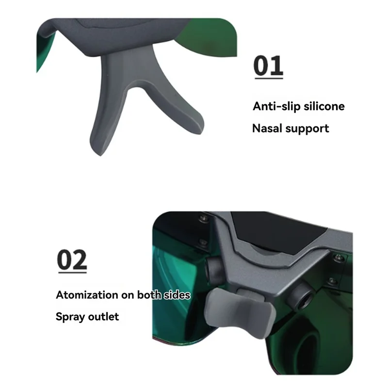 يمكن شحنه رذاذ مرطب العين بالماء، واقي العين المرئي، نظارات البخار، تعب العين، يهدئ العيون الجافة