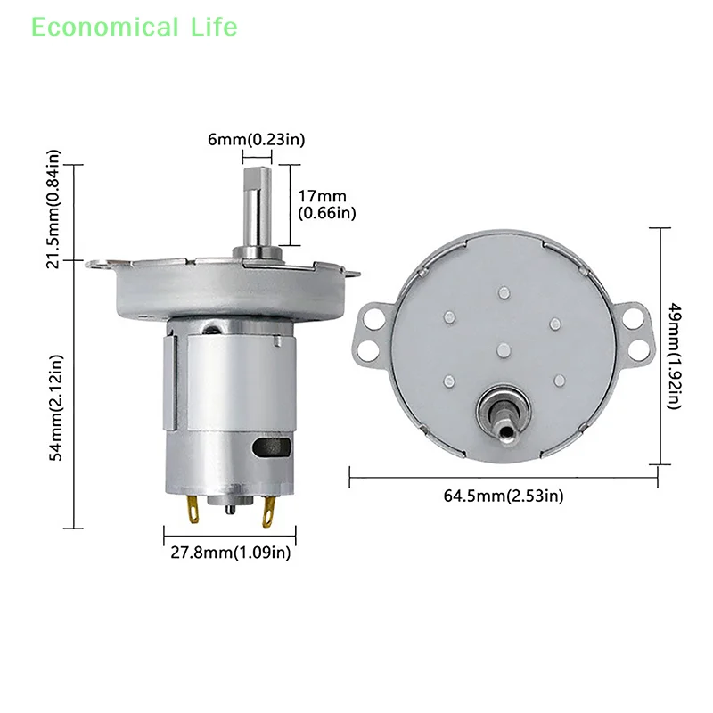 Accesorios DIY Micro reducción DC Motor DC24V JS50 motores de engranajes de desaceleración 7800 Rpm para válvula de aceite alimentador de mascotas