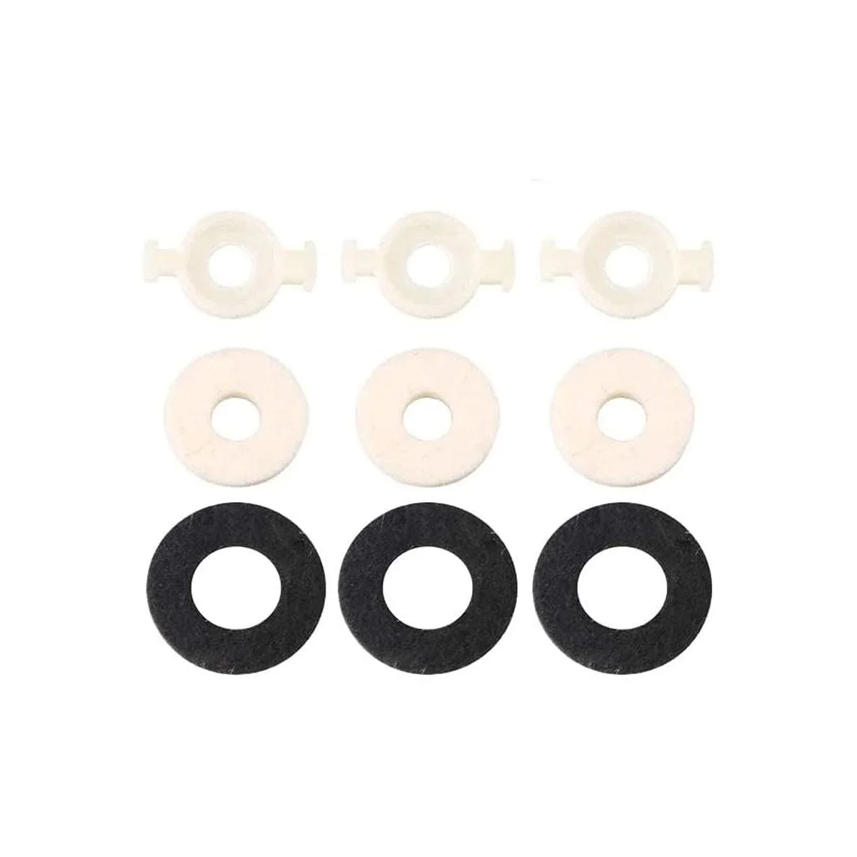 16pcs Trumpet Valve Spring Felt Washers Cork Pad Set Trumpet Valve Replacement Parts Trumpet Piston Repair Kit