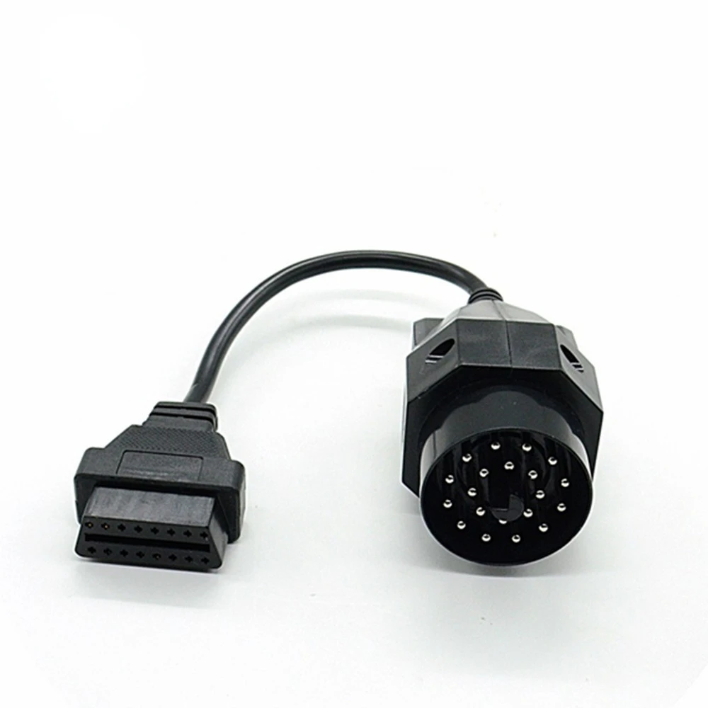 

1Pc OBD OBD II Adapter for b m w 20 pin to OBD2 16 PIN Female Connector e36 e39 X5 Z3 for b m w 20pin Free Shipping