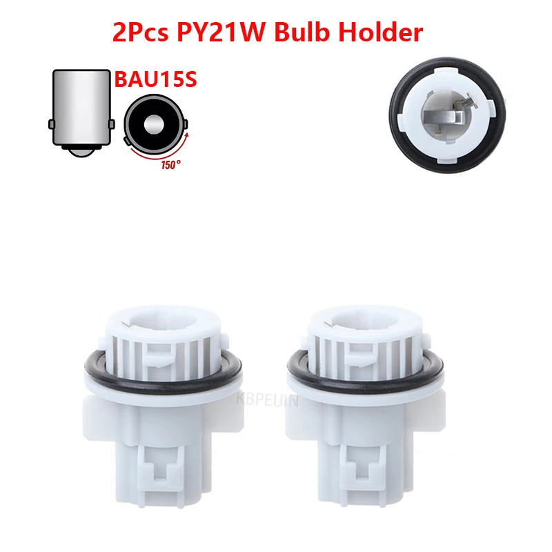 

2x Car Turn Signal Light Socket For Toyota RAV4 Corolla Vios Celica BAU15S PY21W Bulb Holder Base Accessories