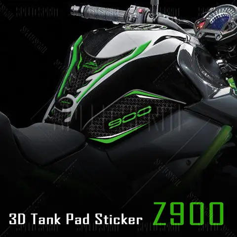 For Z900 z900 3D Motorcycle Fuel Tank Sticker Oil Gas Cap Cover Protector Decals Kit Accessories Waterproof  2017-2025