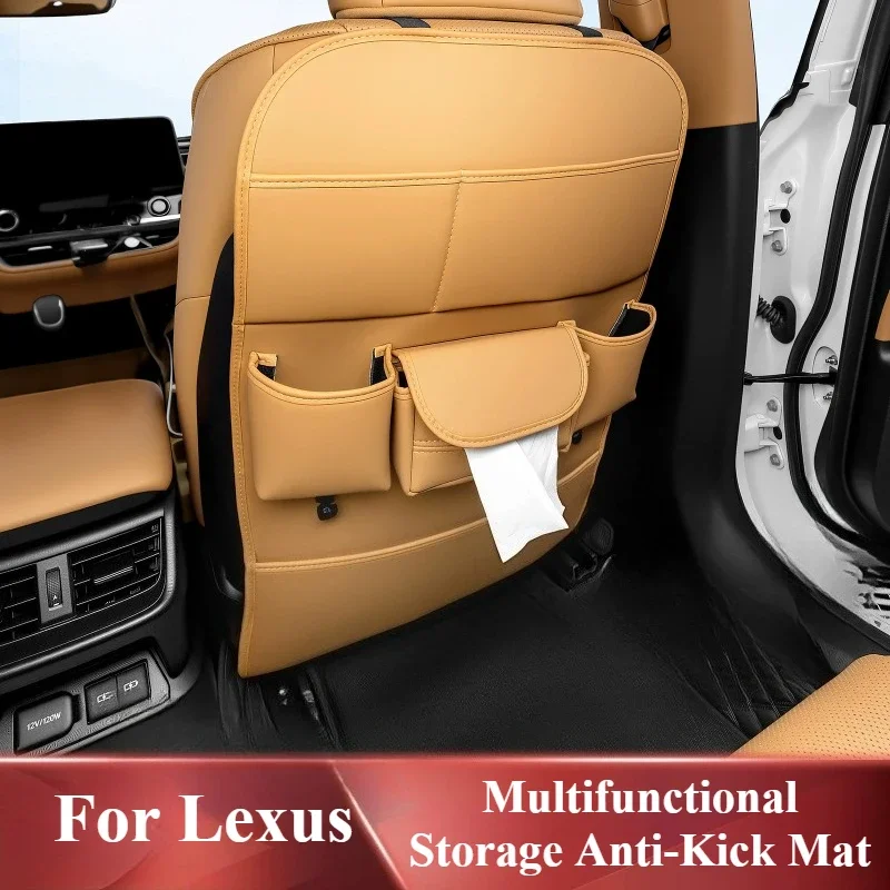 Anti-Kick Mat Protector Custom Precise Fit Interior Mod For Lexus ES200/ES260/ES300h 2018-2025 Multi-Function Full Wrap Seat