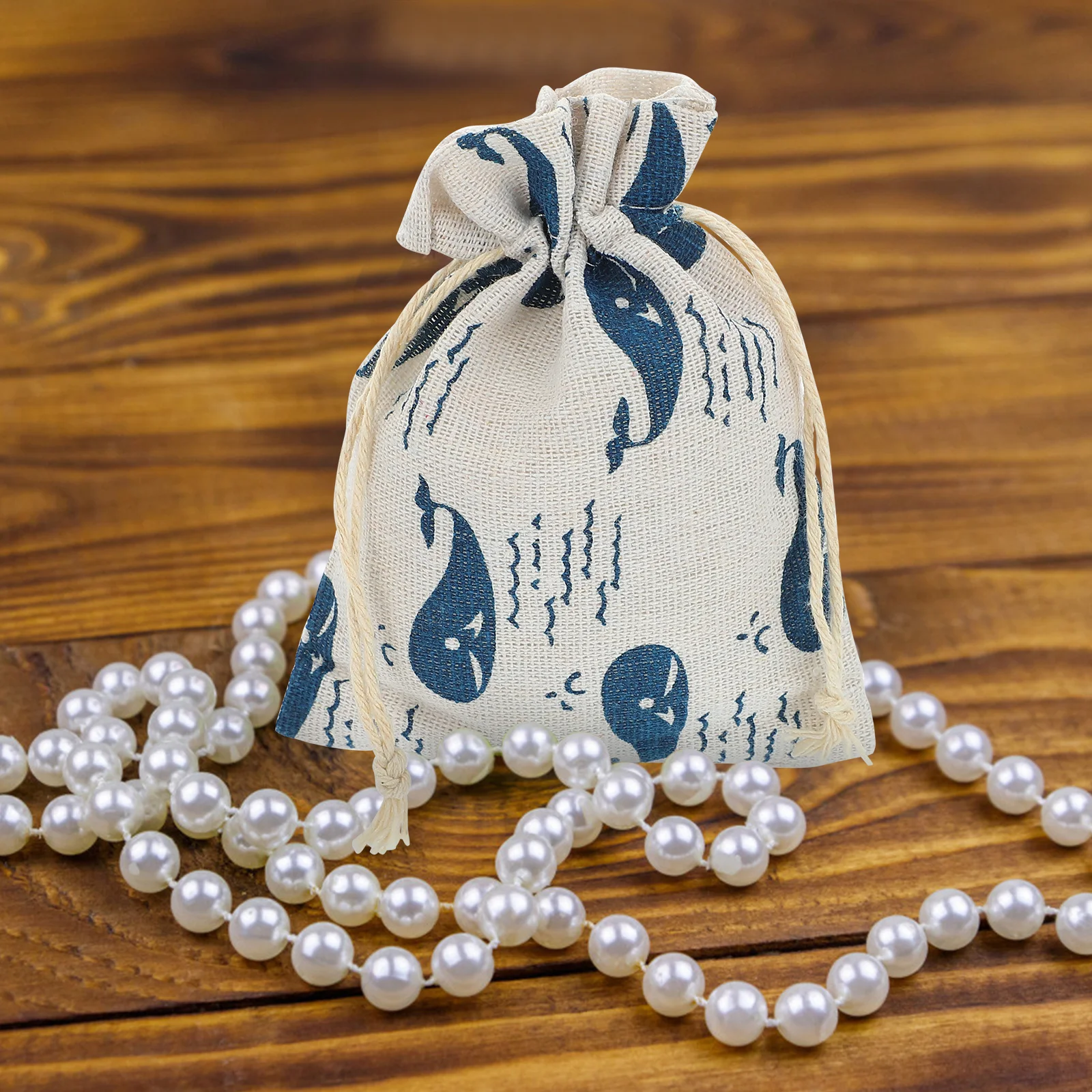 

12Pcs Lovely Whale Drawstring Bags for Festival Treats and Jewelry Storage Pouches Drawstring Bag Storage Pouch