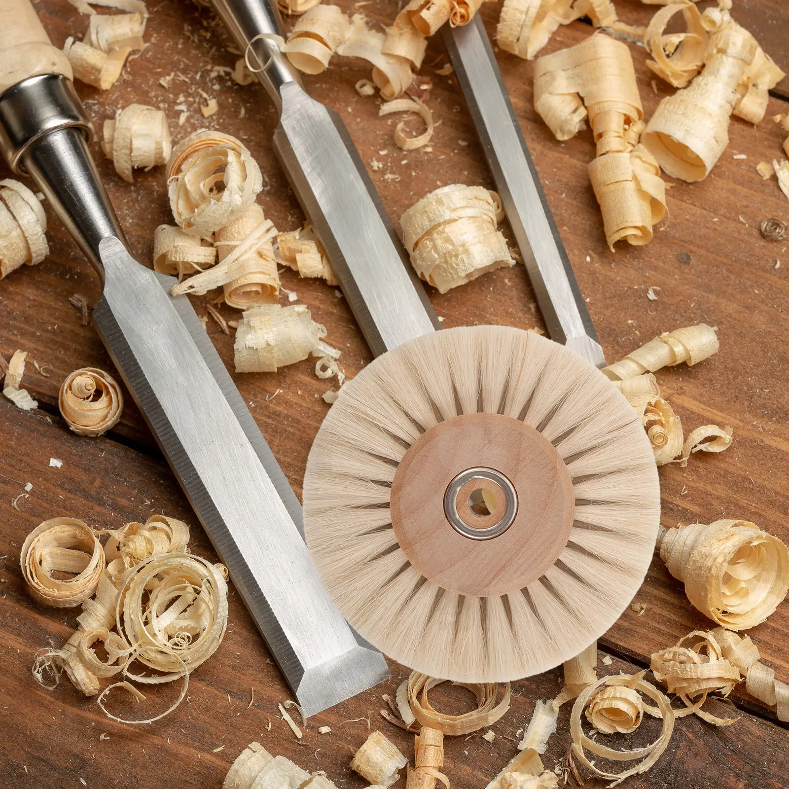 Wood Core Plastic Brush Wheel for Drill Polishing Buffing Rust Remover Tool Jewelry Cleaning Brush for Drill Plastic Wheel