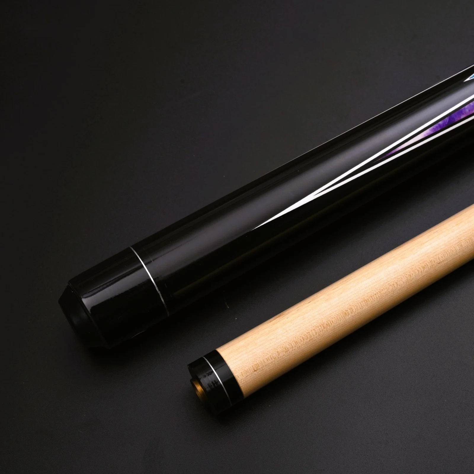 13mm Maple Pool Cue with Full-Length Grandiose Water Transfer Decal | Premium 57-Inch Design