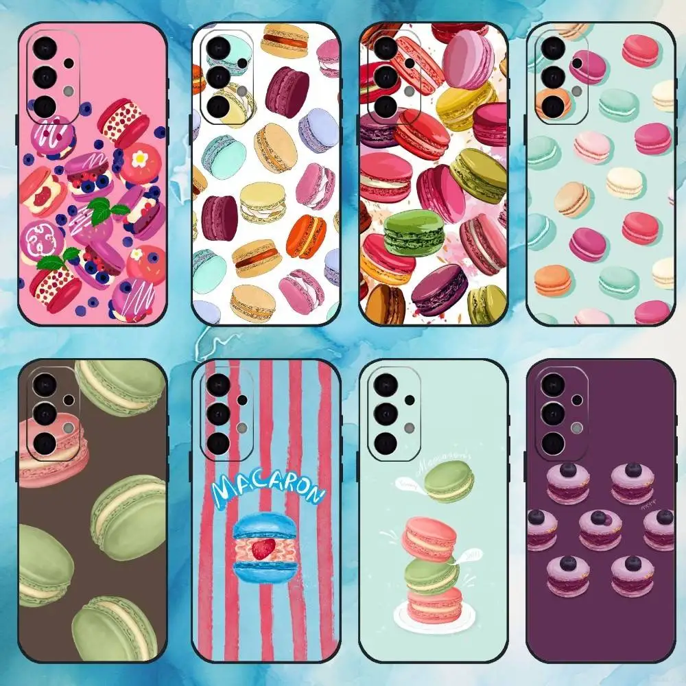 

Colorful Macaron Phone Case For Samsung Galaxy A73,A72,A71,A70,A53,A52,A51,Others Soft Black Cover