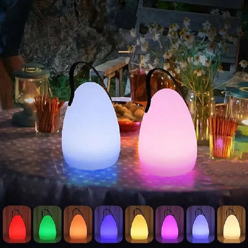 الإبداعية LED التحكم عن بعد المحمولة لمبة مكتب غرفة نوم السرير في الهواء الطلق غرفة الطعام شرفة الديكور جو الإضاءة الليلية