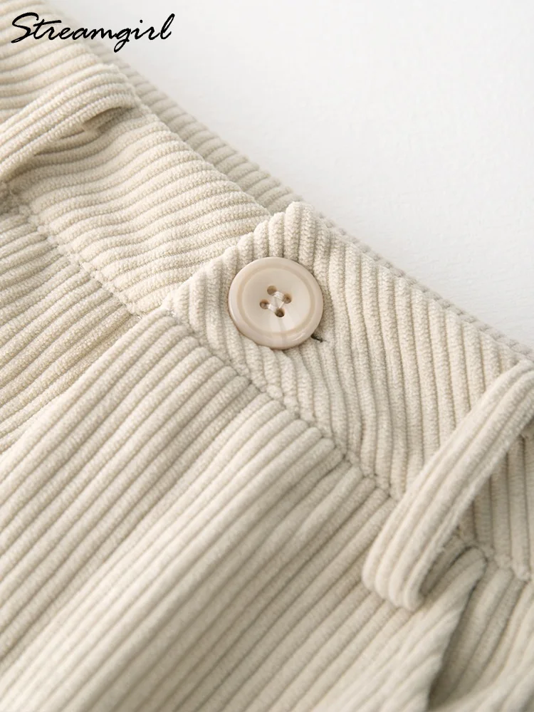 falda mujer invierno, Streamgirl-minifalda de pana con pantalones cortos para mujer, faldas cortas Vintage ajustadas, color marrón con cremallera, para oficina, otoño, falda short, falda amarilla corta
