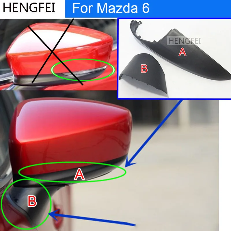 Accessories For Car Mazda 6 ATENZA 2013-2017 Rearview Mirror Cover Bttom Case Lower Shell