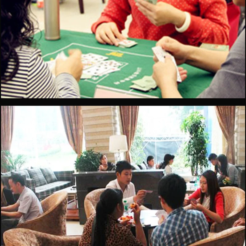 Wasserfeste Pokerkarten in Bunten Farben für Einzelspieler-Spiele wie Bridge und Tischspiel mit Punktewert – Detail 3