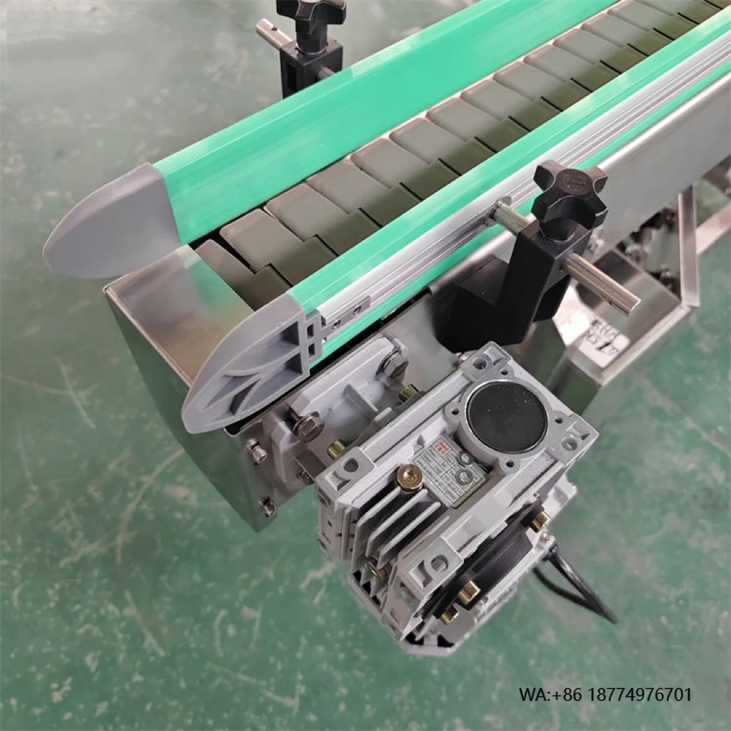 

Efficient Cans and Boxes Factory Price Plastic Table Flat Top Chain Conveyor