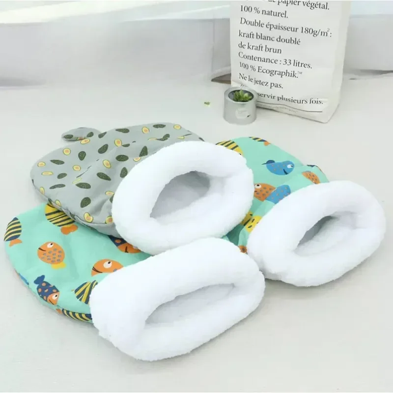 Cat Sleeping Bag Soft Cuddly Fluffy Feel Thickened Pet Pocket Type Quilt Bed Kitten Puppy Soft Comfortable Nest Pet Supplies