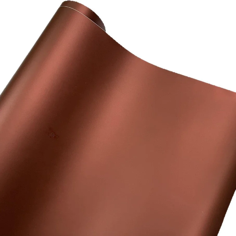 Premium Chrom Matt Metallic Braun Vinyl-Folienrolle Selbstklebende Fahrzeug-Auto-Dekorfolie Wrapping-Aufkleber