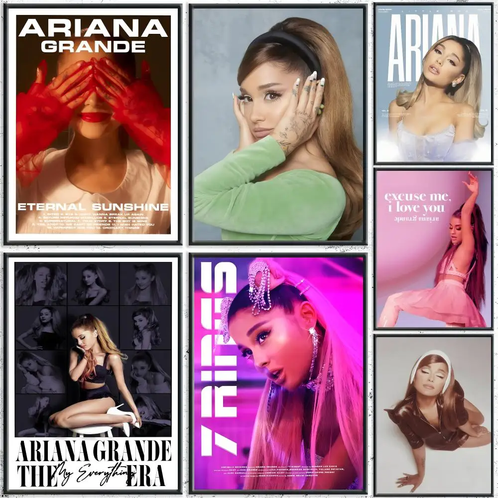 music Ariana Grande Poster HD Waterproof Self-Adhesive Wall Art – Multi-Scene Use, Top Gift Pick