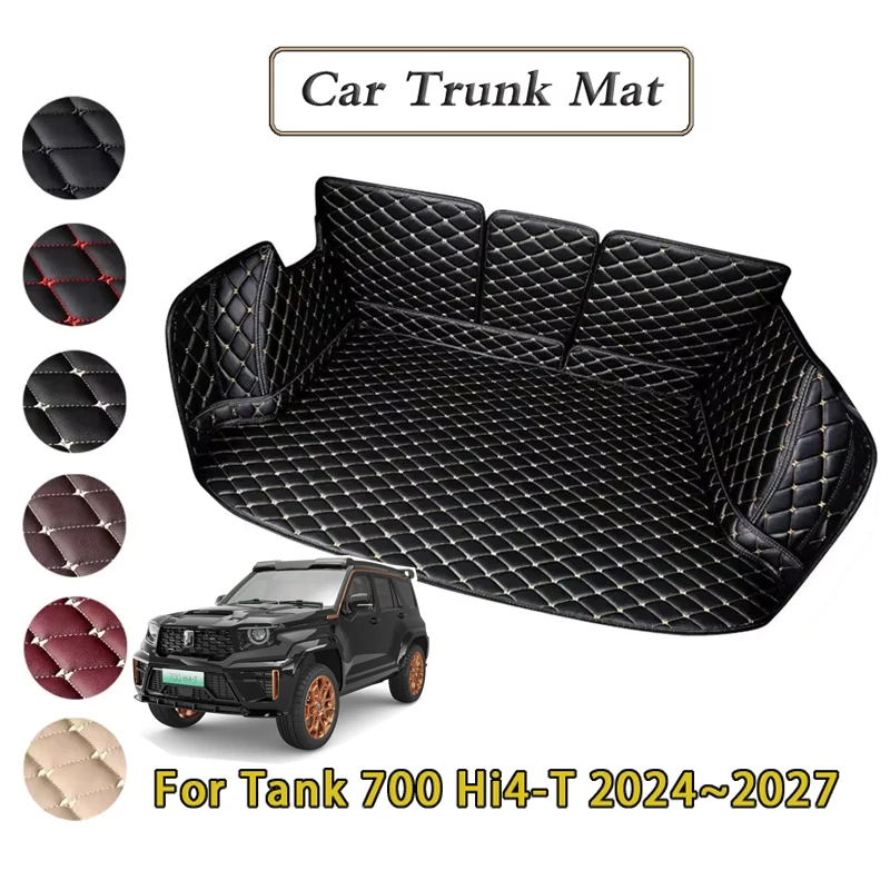 

Car Trunk Mats For Tank 700 Hi4-T 2024 2025 2026 2027 Dirt-resistant Fully Trunk Mats Luxury Rear Cargo Tray Auto Accessories
