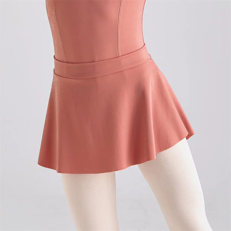 Hot Sale High Quality Full Size Many Colors Kids Girls Children Matt Nylon Spandex Ballet Dance Wear Skirts