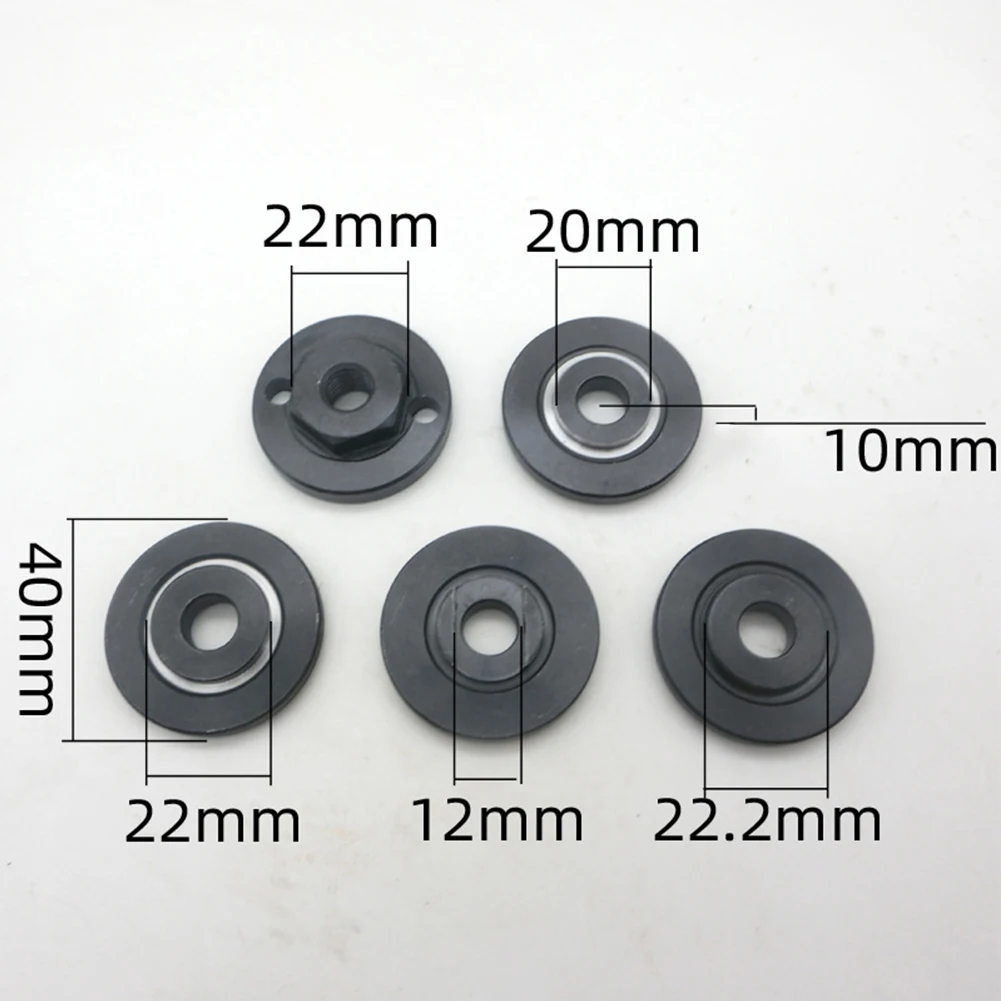 2pcs Hexagon M10 Angle Grinder Outer Flange Nut Set With 20 22 22.2mm Metal Pressure Plate For Model 100 Angle Grinder