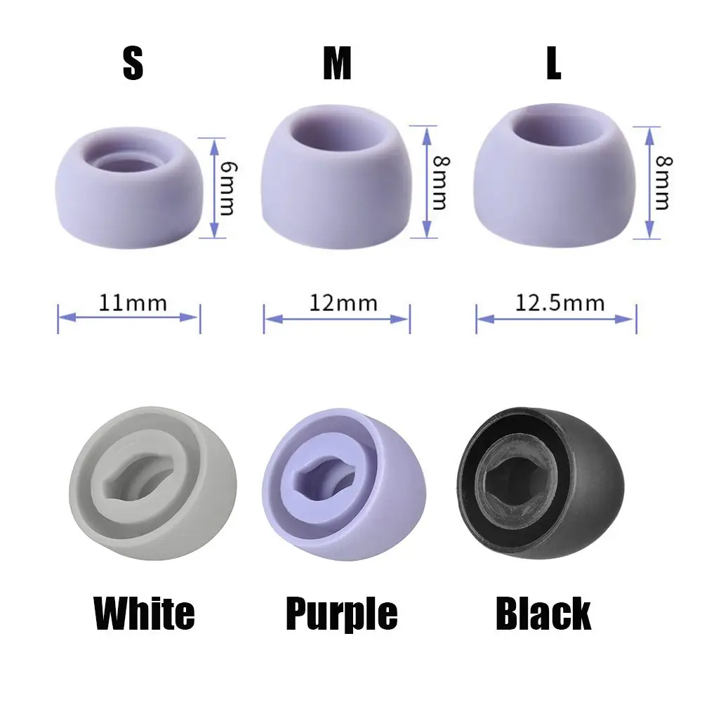 3 أزواج من سماعات الأذن السيليكون لسماعات الأذن TWS Samsung Galaxy Buds Pro R190 بلوتوث S/M/L بلوتوث سيليكون أطراف أذن لاسلكية حقيقية