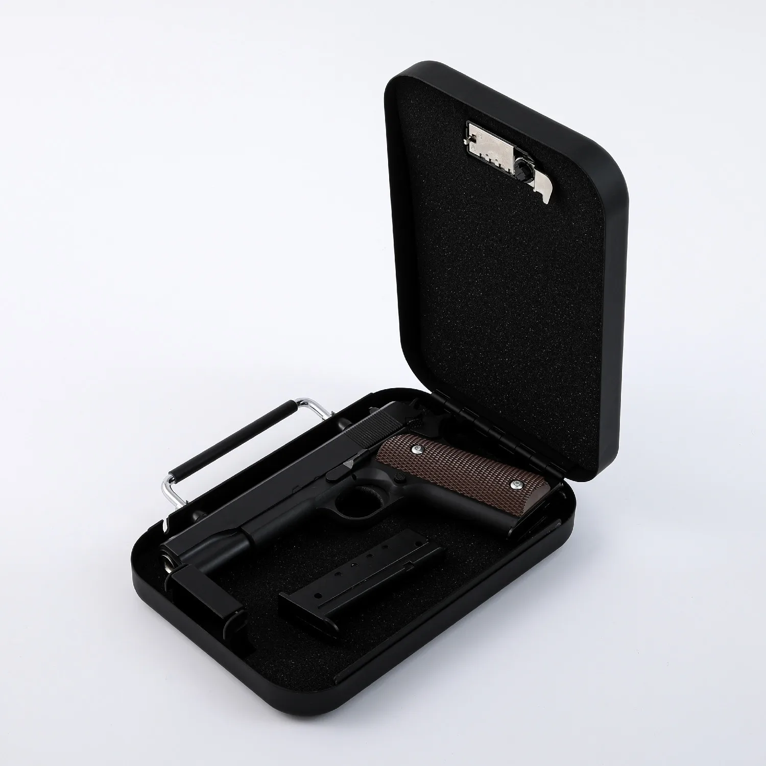 Small Mini Model Handheld Pistol Safe Convenient 2-in-1 Valuables Safe Box can Hold Some Small Valuable Items