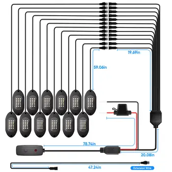 10 best sales 자동차용 언더글로우 라이트 - №9