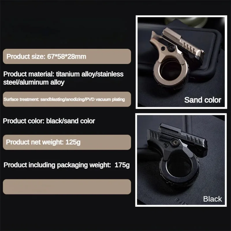 ZOOM EDC edycja młodzieżowa karta do pchania Fidget Spinner wyraźny dźwięk Push Slider niepokój Stress Relief grzechotka metalowa zabawka dekompresyjna