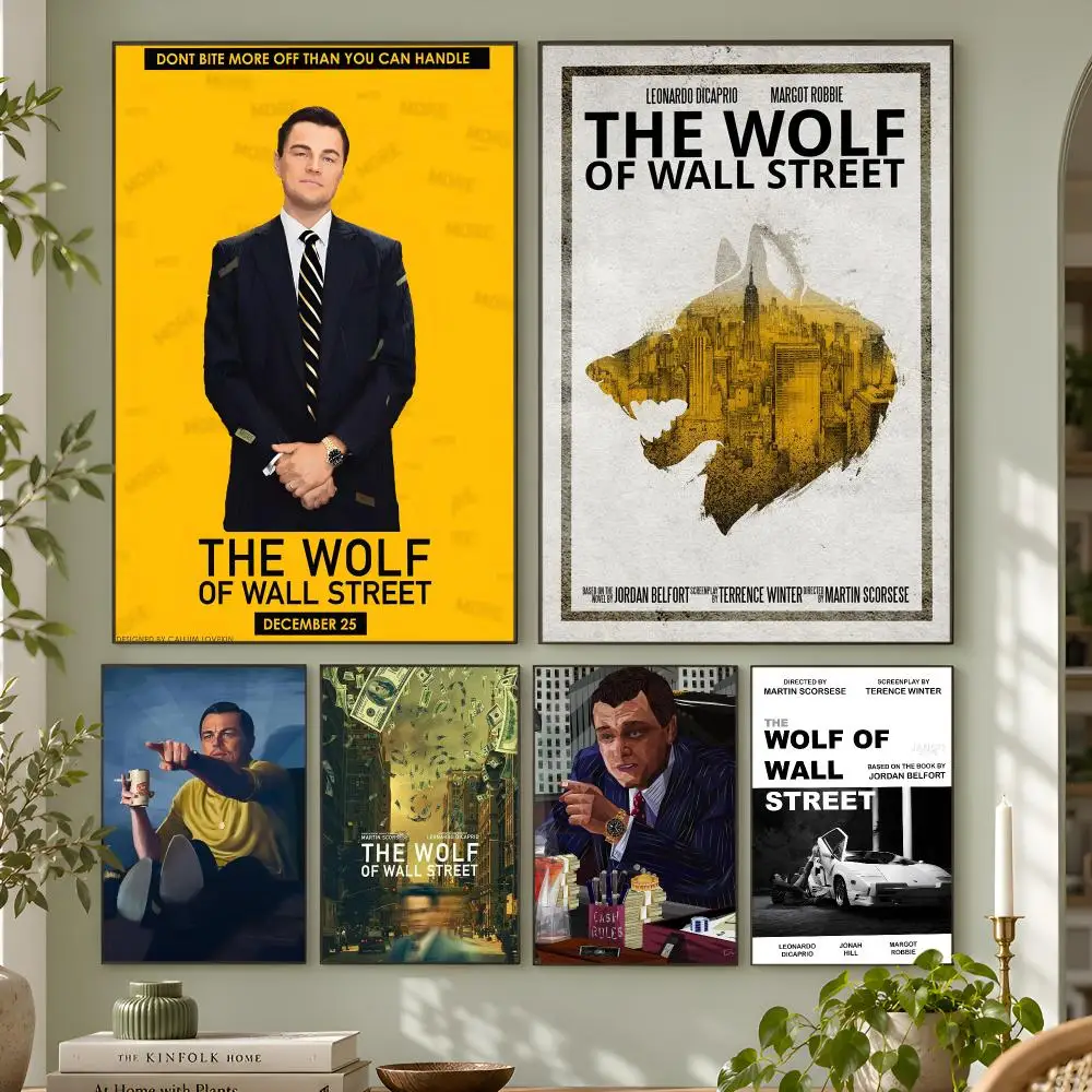 The Wolf Of Wall Street Money Is King Famous Movie Poster Wall Art Home Decor Living Room Bedroom Office Dorm Apartment Gift