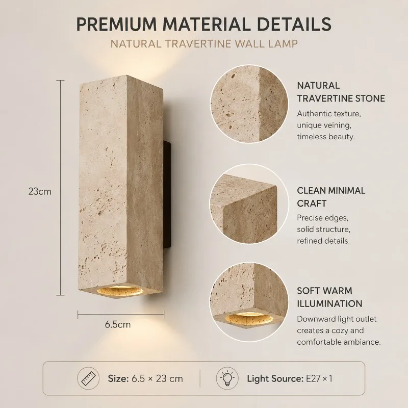 

Natural Cave Stone Wall Lamp Background Wall Japanese Bedroom Bedside Lamp Atmosphere Homestay Stone Lamp Wabi Sabi Style