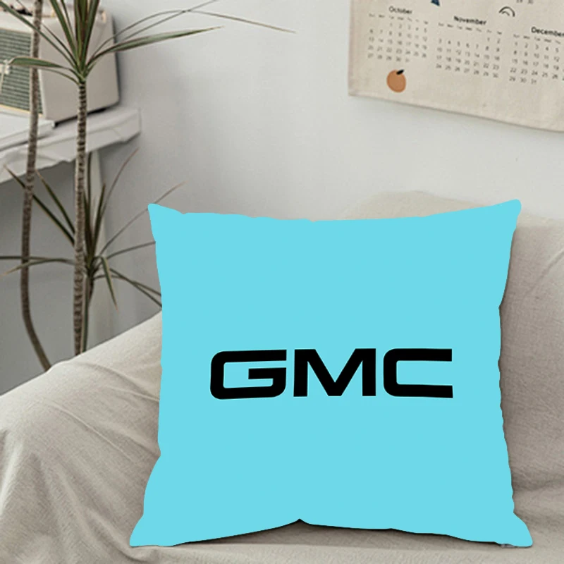 Pillow Cover iving room bedroomo office car Throw Pillows Square Pillowcase handsome Fashion car logo G-GMCS Home Decor boy