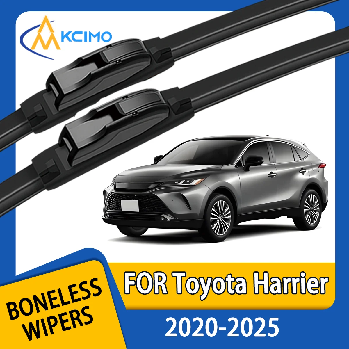 

KCIMO 2PCS New Wiper Blades for Toyota Harrier XU80 2020-2025 Toyota Venza (North America; China, GAC Toyota) Front Windshield