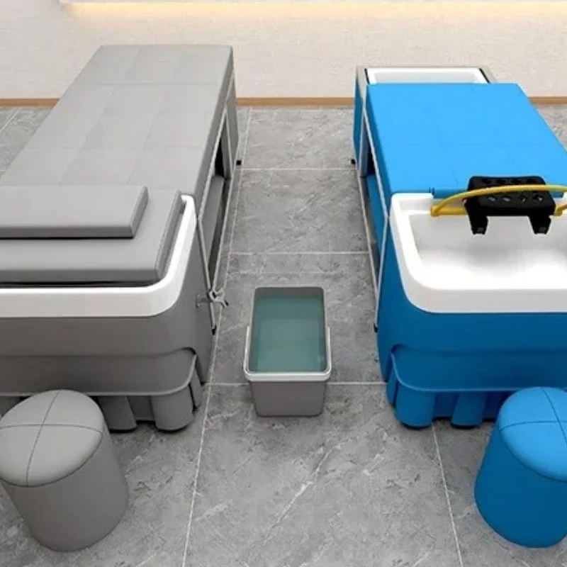 

Italian Minimalism Light Luxury Shampoo Bed Pedicure Spa Foot Salons Hairdressing Professional Hair Salon Sedie Washbasin Hoop