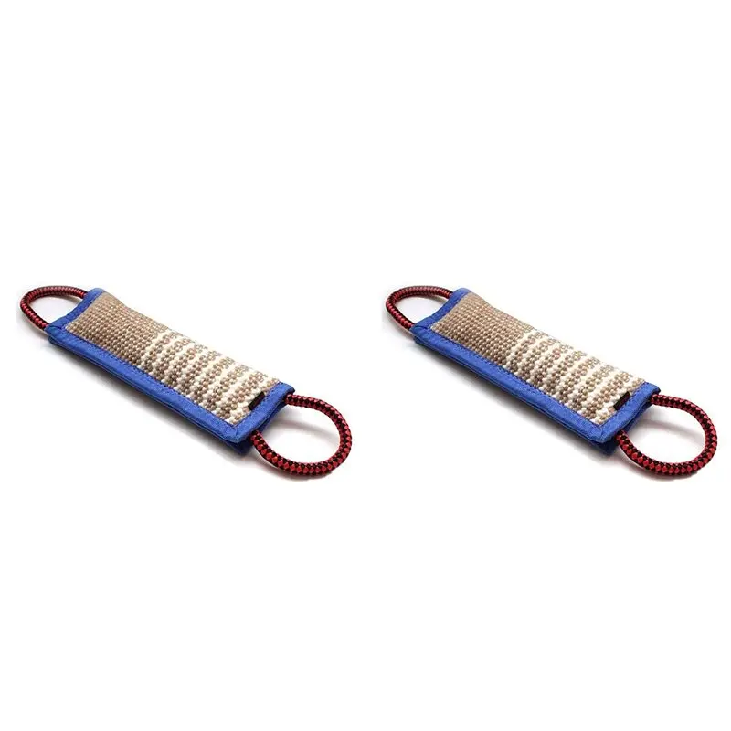 

2X Прочные жутовые жгуты-подушки для дрессировки собак, для тренировки укуса и перетягивания, оборудование для щенков и домашних животных