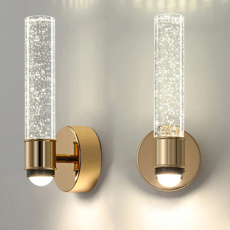 2025 Modern Bubble Crystal Wall Lamps LED Wall Sconces Living Room Bedroom Bathroom Corridor Aisle Indoor Decor Home Hanging Lig