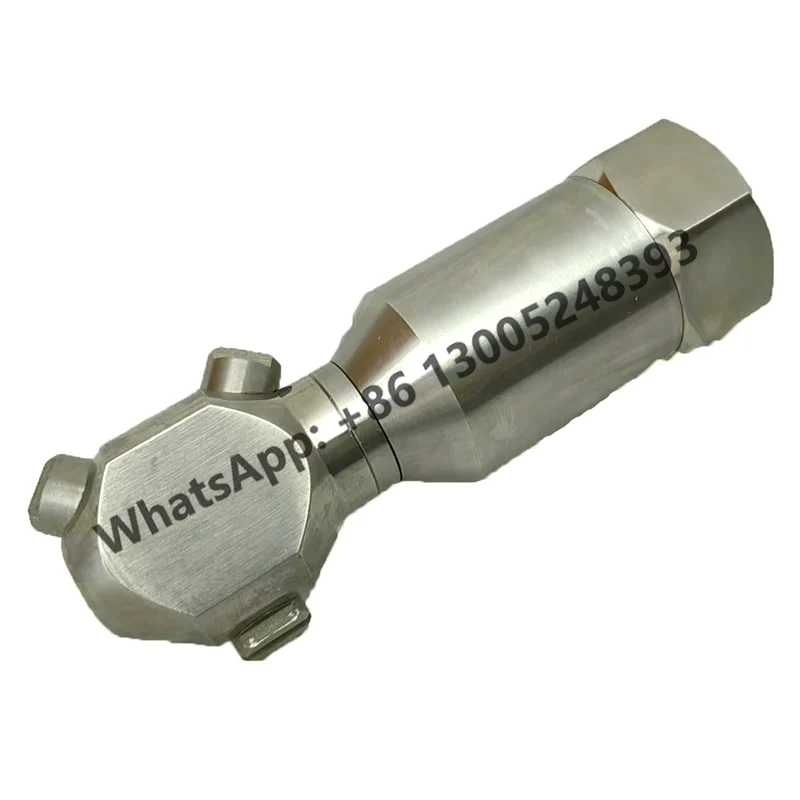 

High Quality 1/2" 3/4" 1" Fan-shaped Atomizing Sprinkler Automatic Rotating Stainless Steel Tank Washing Spray Cleaning Nozzle