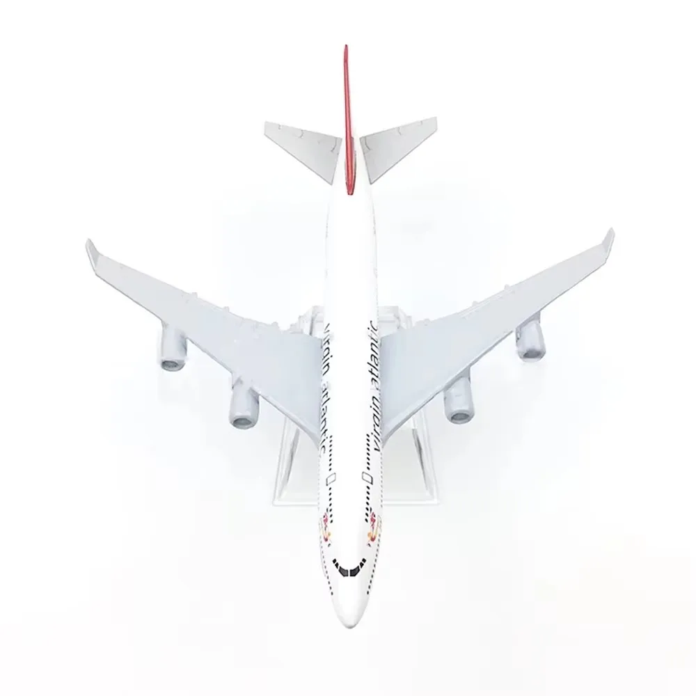 1/400 مقياس العذراء الأطلسي B747 سبيكة طائرة 16 سنتيمتر بوينغ 747 نموذج طائرة اللعب الديكور مجموعة الأطفال الهدايا #4