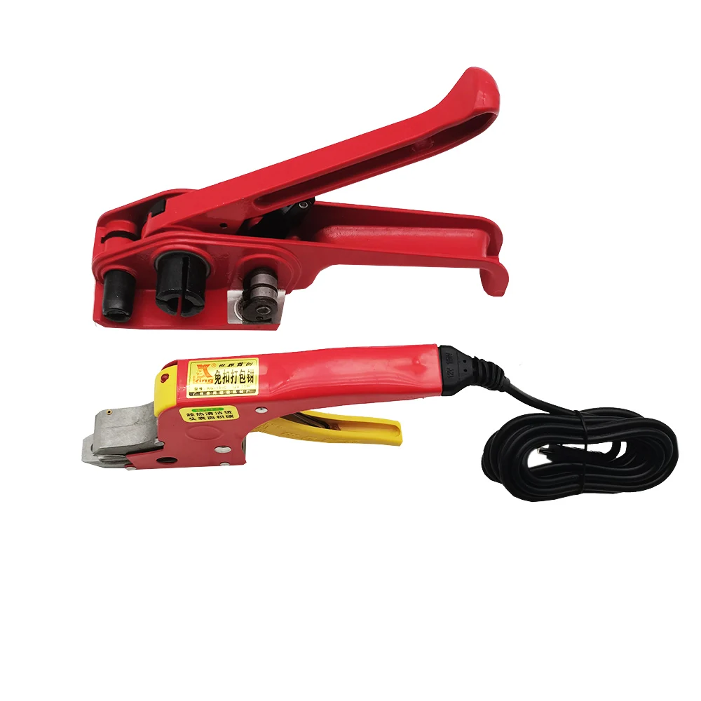 

One Set Electric Welding Strapping Heating Tool Manual Seal Strapper Banding Handy Straps Tightener Tensioner Machine 220V